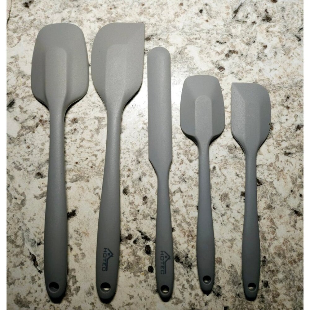 Food Grade Silicone Rubber Spatula Set High Heat Resistant Non Stick